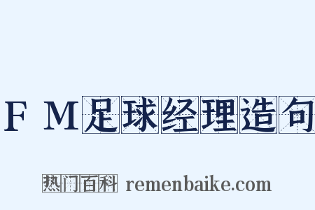 FM足球经理造句是什么意思的图片